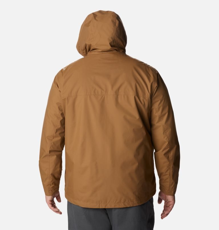 Men's Columbia Cloud Crest Rain Jackets Brown | Plus Size CA-A0543
